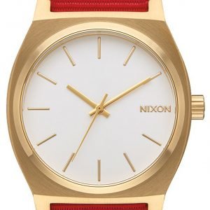 Nixon The Time Teller A0452439-00 Kello Valkoinen / Tekstiili