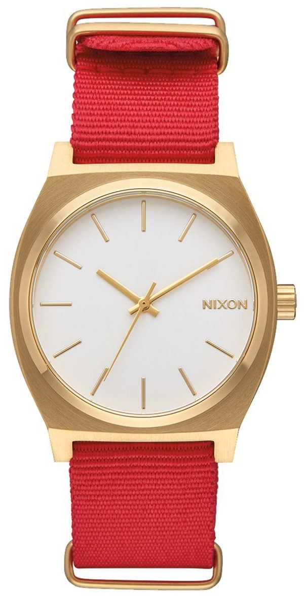 Nixon The Time Teller A0452439-00 Kello Valkoinen / Tekstiili