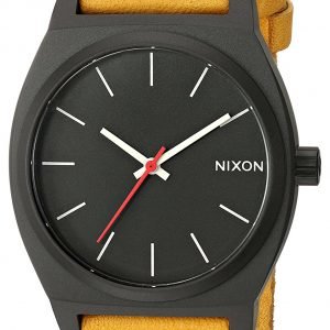 Nixon The Time Teller A0452448-00 Kello Musta / Nahka