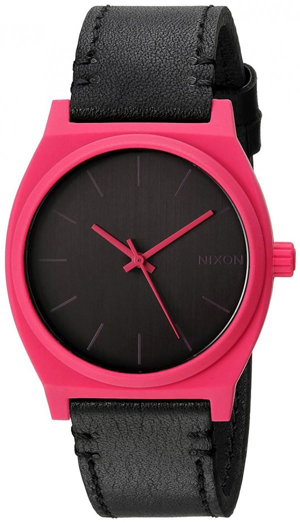 Nixon The Time Teller A0452531-00 Kello Musta / Nahka