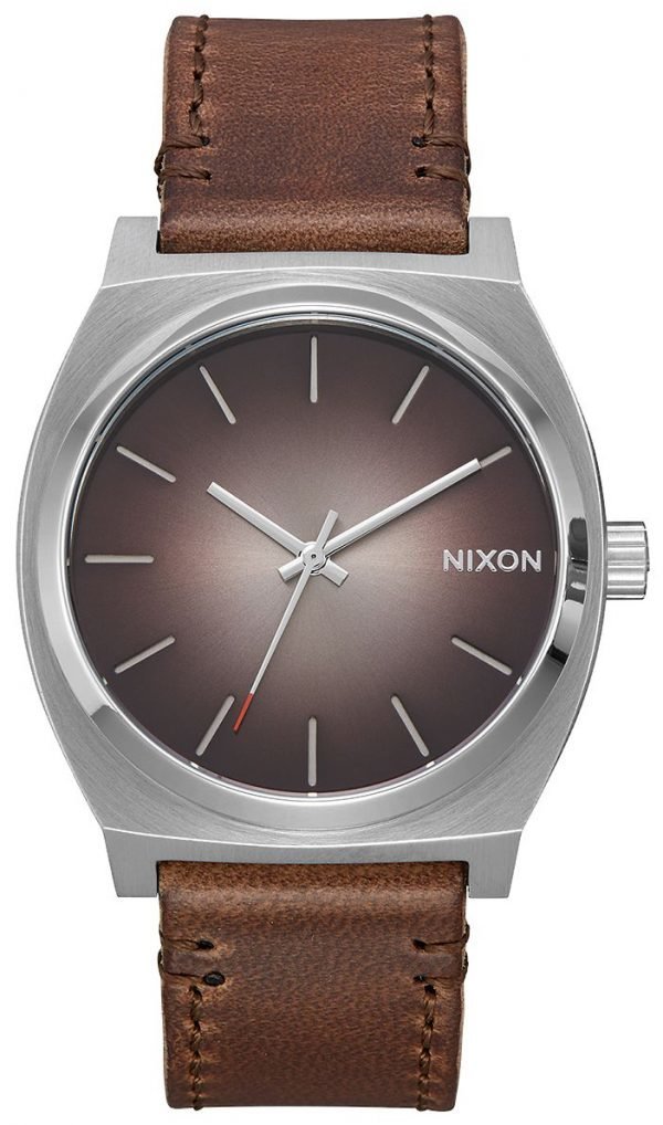 Nixon The Time Teller A0452594-00 Kello Harmaa / Nahka