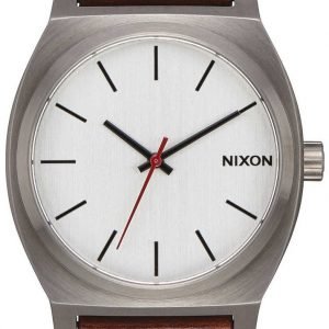 Nixon The Time Teller A0452665-00 Kello Valkoinen / Nahka