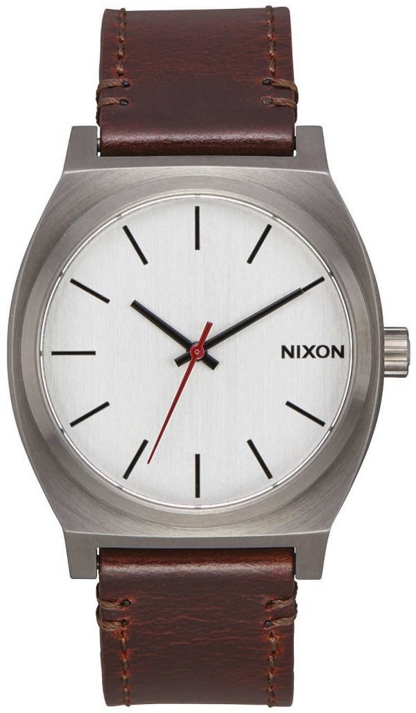 Nixon The Time Teller A0452665-00 Kello Valkoinen / Nahka