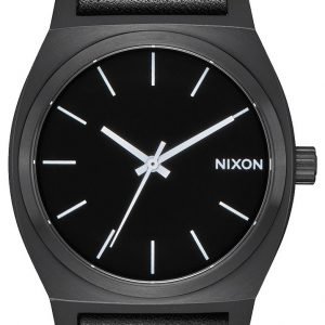 Nixon The Time Teller A045756-00 Kello Musta / Nahka