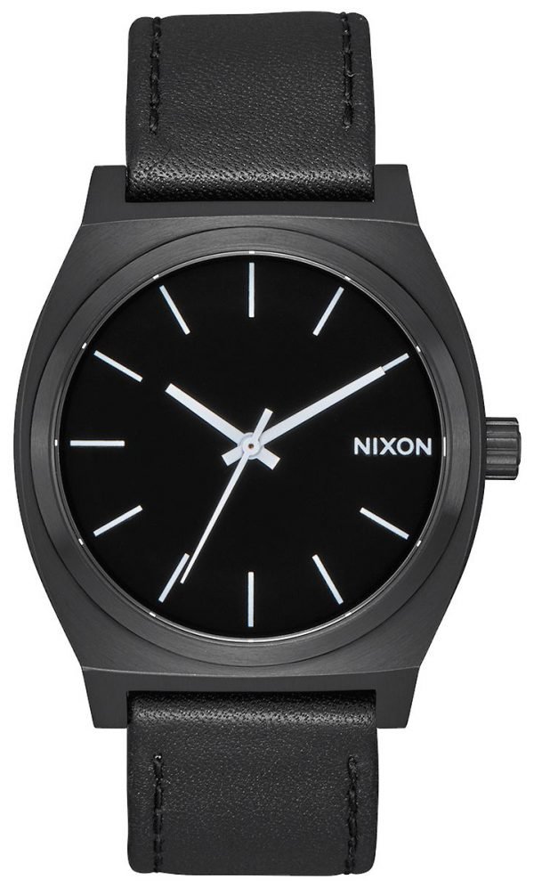 Nixon The Time Teller A045756-00 Kello Musta / Nahka