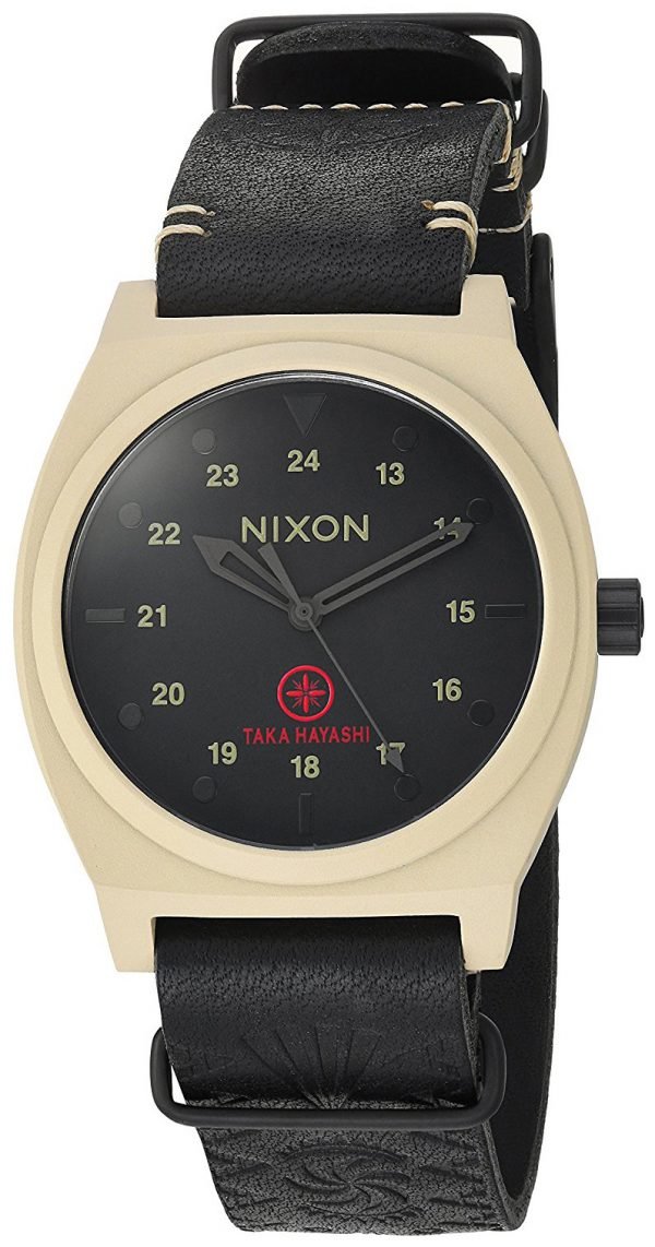 Nixon The Time Teller A11202518-00 Kello Musta / Nahka