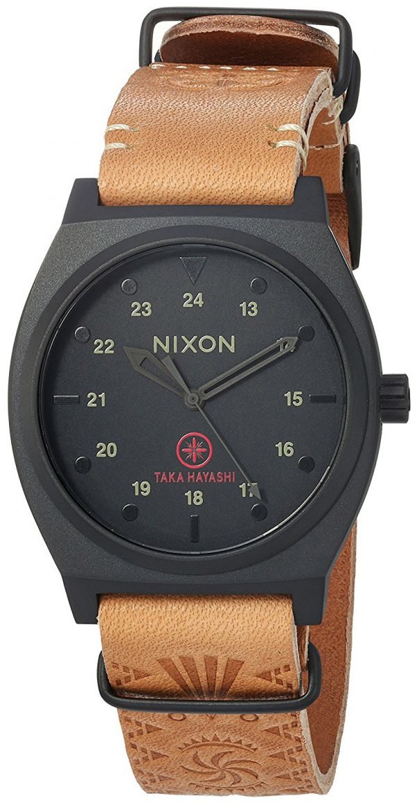 Nixon The Time Teller A11202519-00 Kello Musta / Nahka