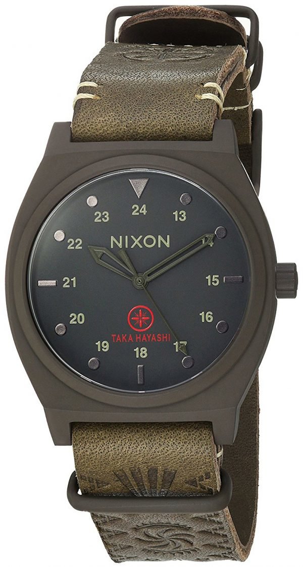 Nixon The Time Teller A11202528-00 Kello Musta / Nahka