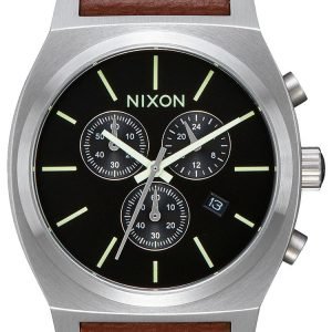 Nixon The Time Teller A11641037-00 Kello Musta / Nahka