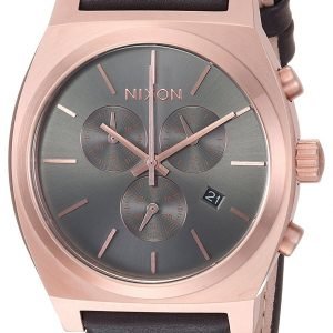 Nixon The Time Teller A11642001-00 Kello Harmaa / Nahka