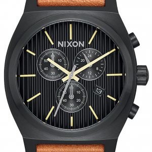 Nixon The Time Teller A11642664-00 Kello Musta / Nahka