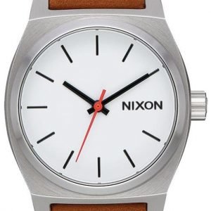 Nixon The Time Teller A11722312-00 Kello Valkoinen / Nahka