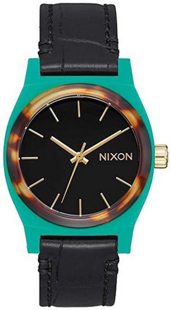 Nixon The Time Teller A11722707-00 Kello Musta / Nahka