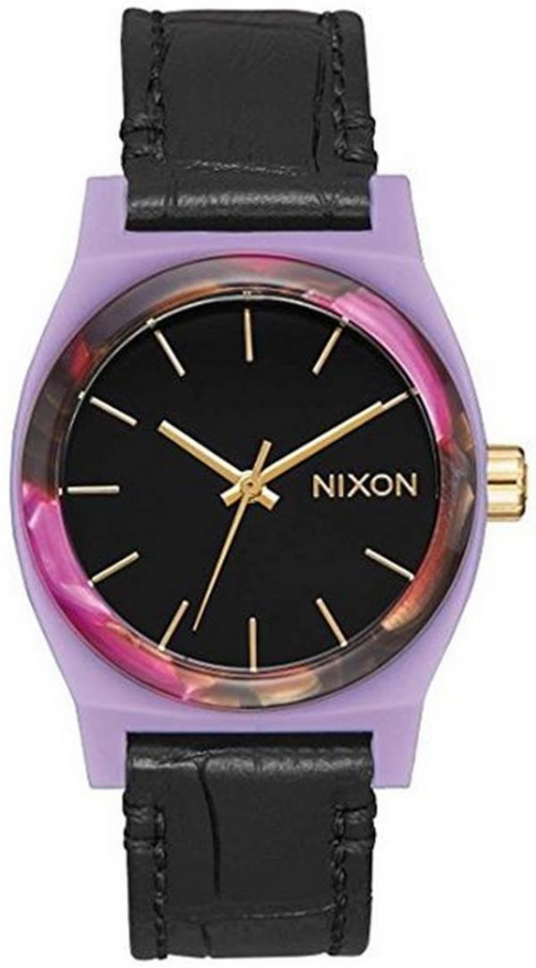 Nixon The Time Teller A11722708-00 Kello Musta / Nahka