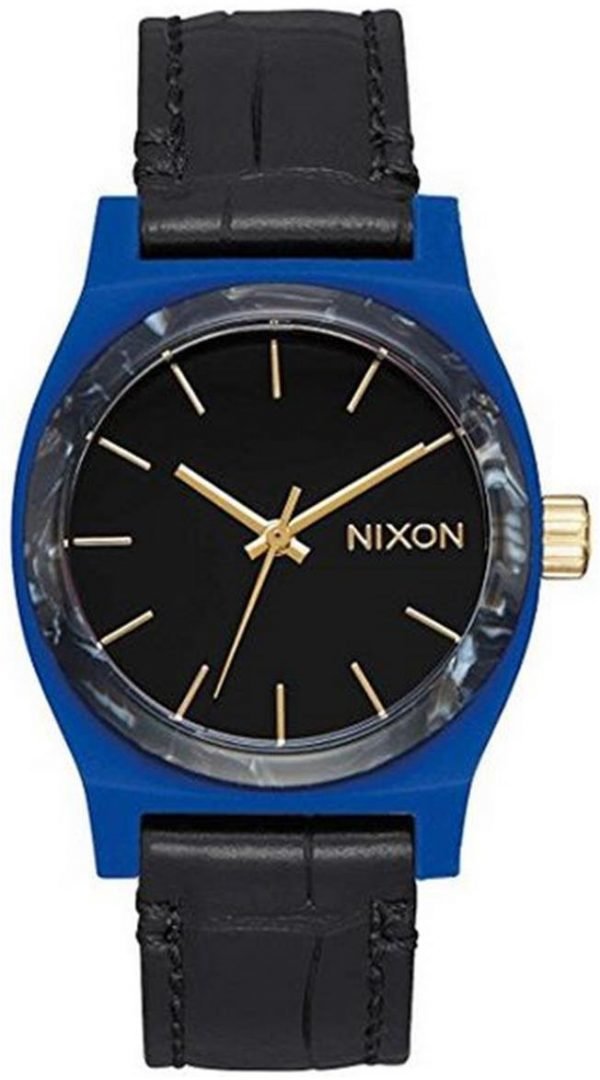 Nixon The Time Teller A11722709-00 Kello Musta / Nahka