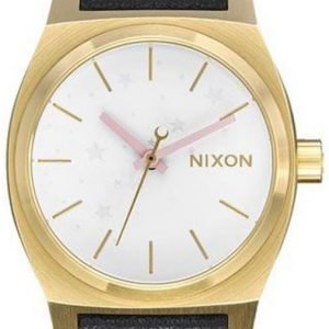 Nixon The Time Teller A11722774-00 Kello Valkoinen / Nahka