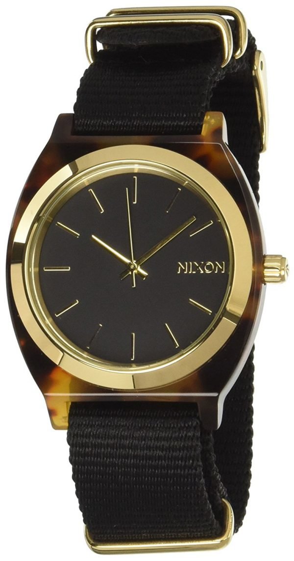 Nixon The Time Teller A327647-00 Kello Musta / Kullansävytetty