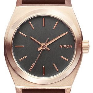 Nixon The Time Teller A5092001-00 Kello Harmaa / Nahka