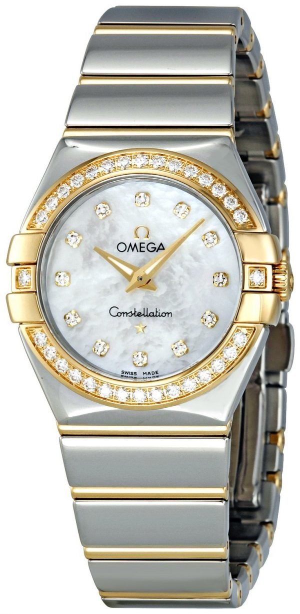 Omega Constellation Quartz 27mm 123.25.27.60.55.007 Kello