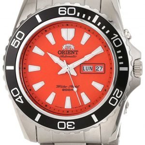 Orient Mako Xl Fem75001mw Kello Oranssi / Teräs