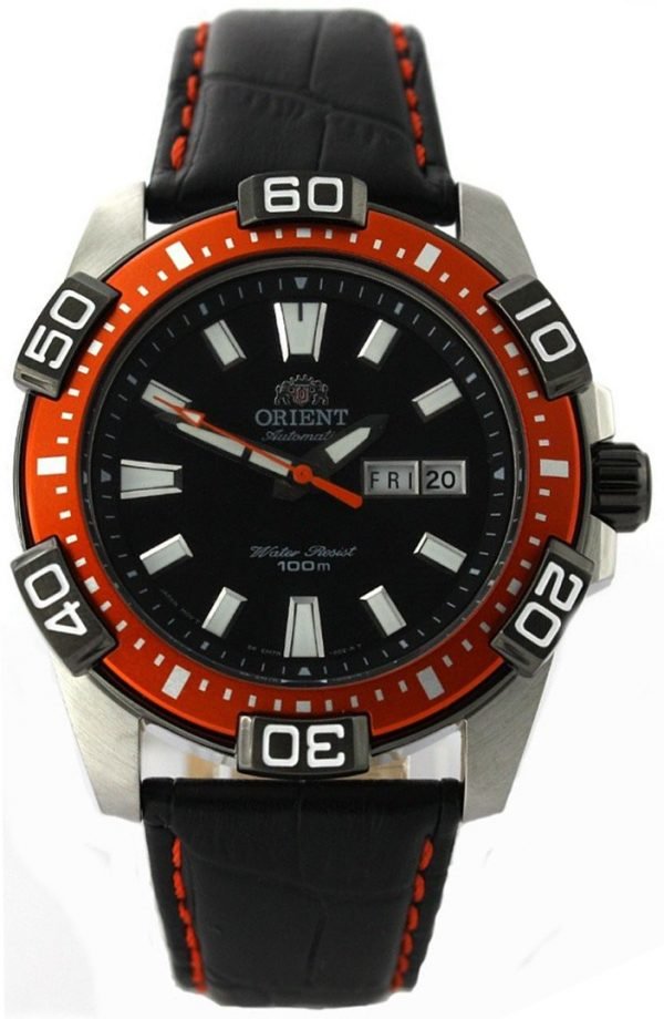 Orient Marine Fem7r005b9 Kello Musta / Nahka