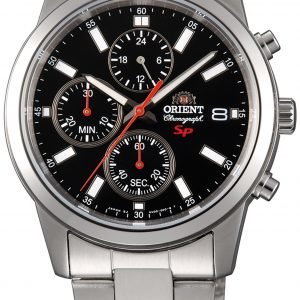 Orient Sporty Fku00002b0 Kello Musta / Teräs