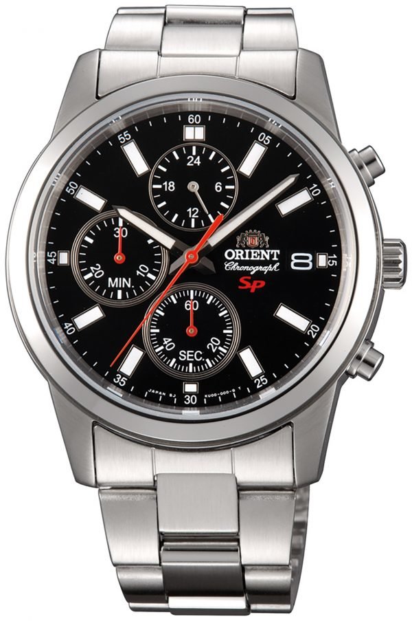 Orient Sporty Fku00002b0 Kello Musta / Teräs