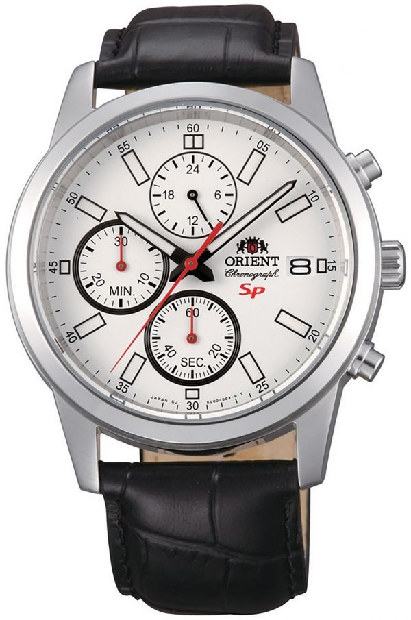 Orient Sporty Fku00006w0 Kello Hopea / Nahka