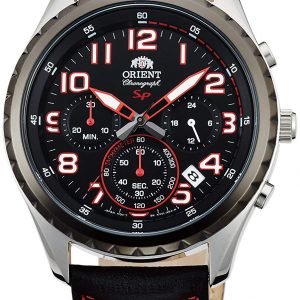 Orient Sporty Fkv01003b0 Kello Musta / Nahka