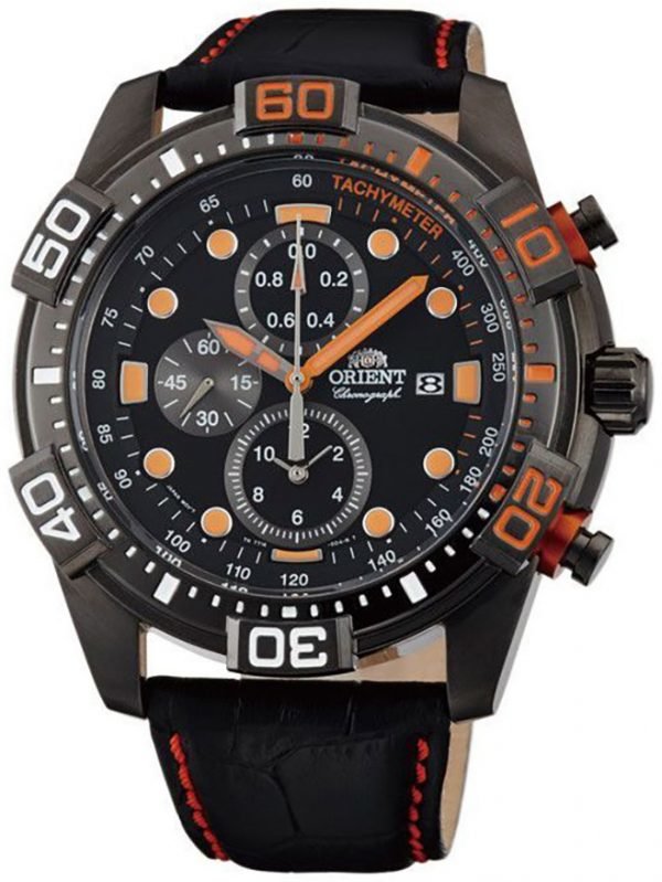 Orient Sporty Ftt16003b0 Kello Musta / Nahka