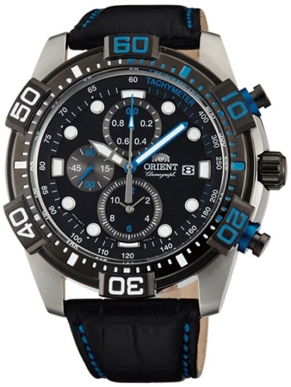 Orient Sporty Ftt16004b0 Kello Musta / Nahka