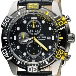 Orient Sporty Ftt16005b0 Kello Musta / Nahka