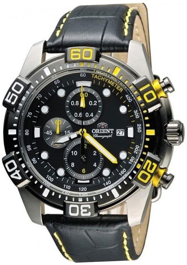 Orient Sporty Ftt16005b0 Kello Musta / Nahka