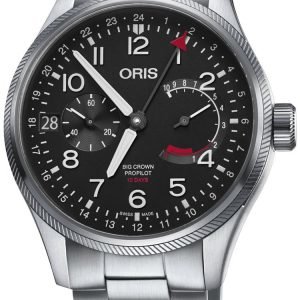 Oris Aviation 01 114 7746 4164-Set 8 22 19 Kello Musta / Teräs