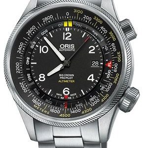 Oris Aviation 01 733 7705 4164-Set 8 23 19 Kello Musta / Teräs