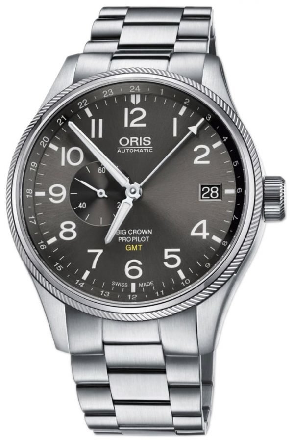 Oris Aviation 01 748 7710 4063-07 8 22 19 Kello Harmaa / Teräs