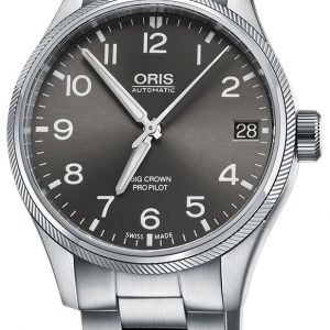 Oris Aviation 01 751 7697 4063-07 8 20 19 Kello Harmaa / Teräs