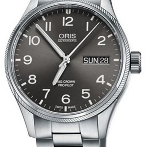 Oris Aviation 01 752 7698 4063-07 8 22 19 Kello Harmaa / Teräs