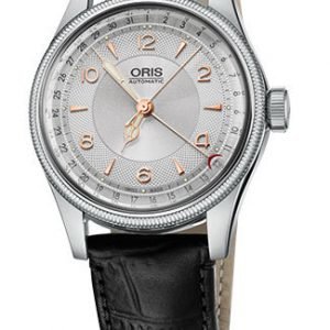 Oris Aviation 01 754 7696 4061-07 5 20 53 Kello Hopea / Nahka