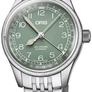 Oris Aviation 01 754 7749 4067-07 8 17 22 Kello Vihreä / Teräs