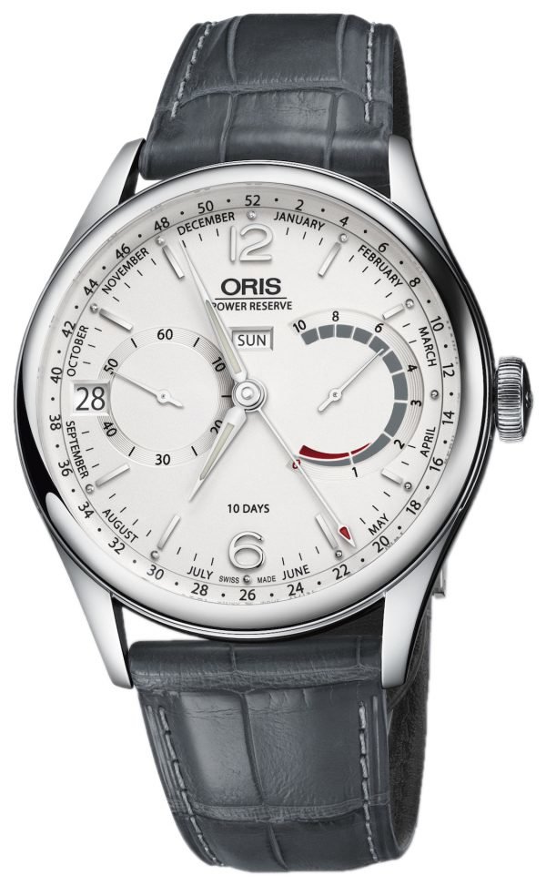 Oris Culture 01 113 7738 4061-Set 1 23 71fc Kello Hopea / Nahka