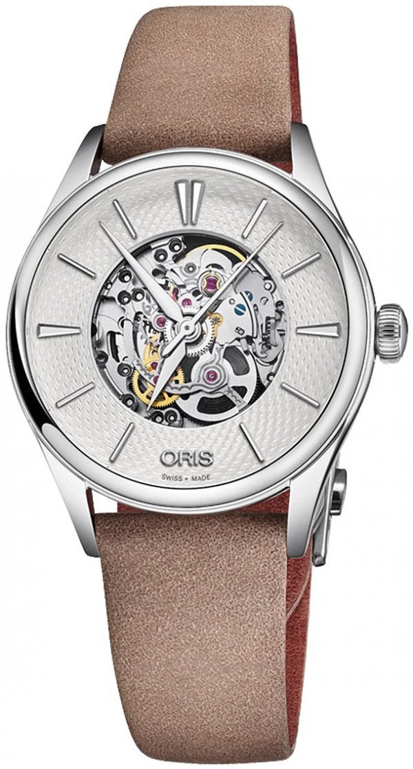 Oris Culture 01 560 7724 4051-07 5 17 33fc Kello Hopea / Nahka