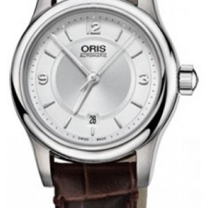 Oris Culture 01 561 7650 4031-07 5 14 10 Kello Hopea / Nahka