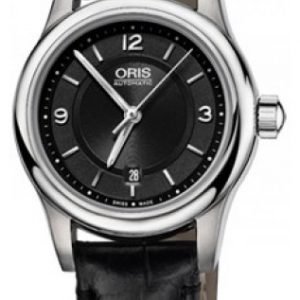 Oris Culture 01 561 7650 4034-07 5 14 11 Kello Musta / Nahka