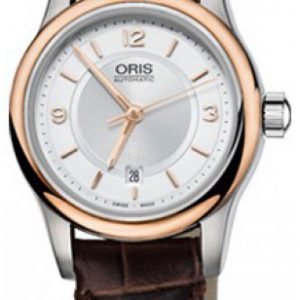 Oris Culture 01 561 7650 4331-07 5 14 10 Kello Hopea / Nahka