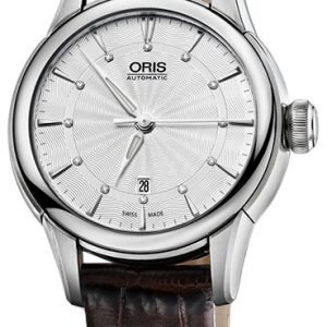 Oris Culture 01 561 7687 4051-07 5 14 70fc Kello Hopea / Nahka