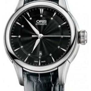 Oris Culture 01 561 7687 4094-07 5 14 60fc Kello Musta / Nahka