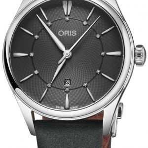 Oris Culture 01 561 7724 4053-07 5 17 34fc Kello Musta / Nahka