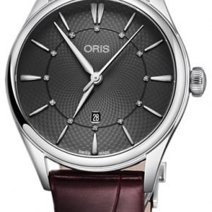 Oris Culture 01 561 7724 4053-07 5 17 63fc Kello Harmaa / Nahka