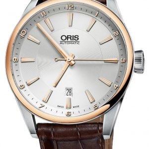 Oris Culture 01 733 7642 6331-07 5 21 80fc Kello Hopea / Nahka